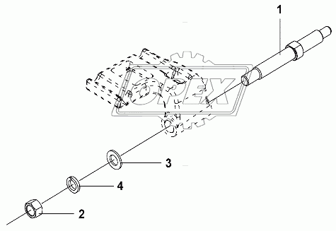 Under The Shock Absorber Bracket And Bottom-pin Group