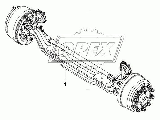 Front axle assembly