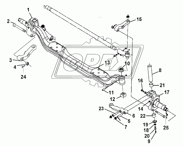 Front Axle And Steering Knuckle Group