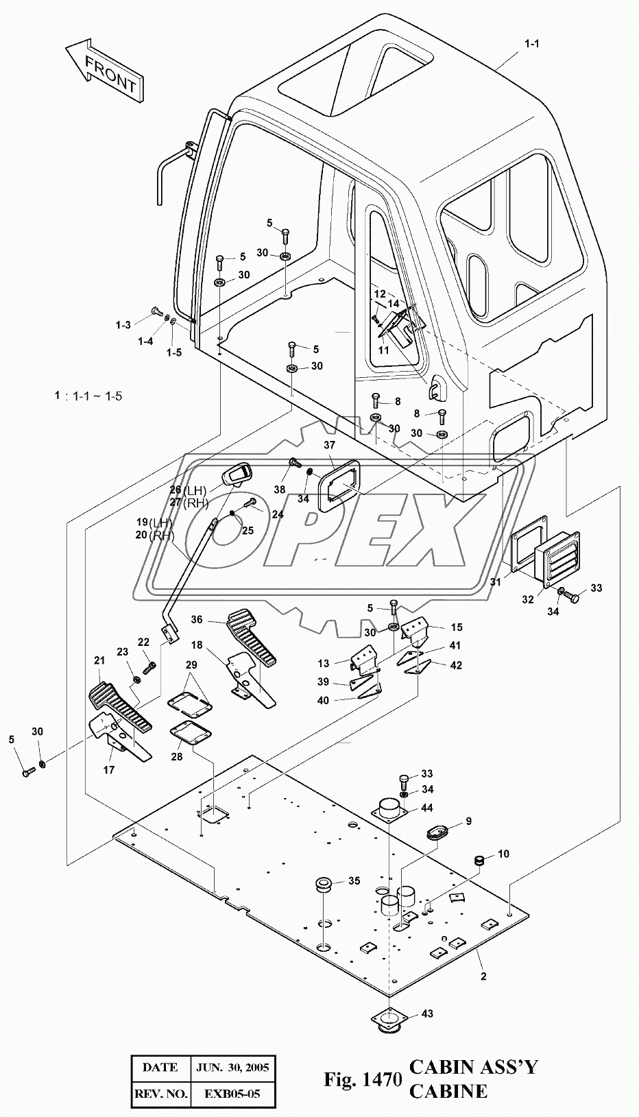 1470 Кабина в сборе