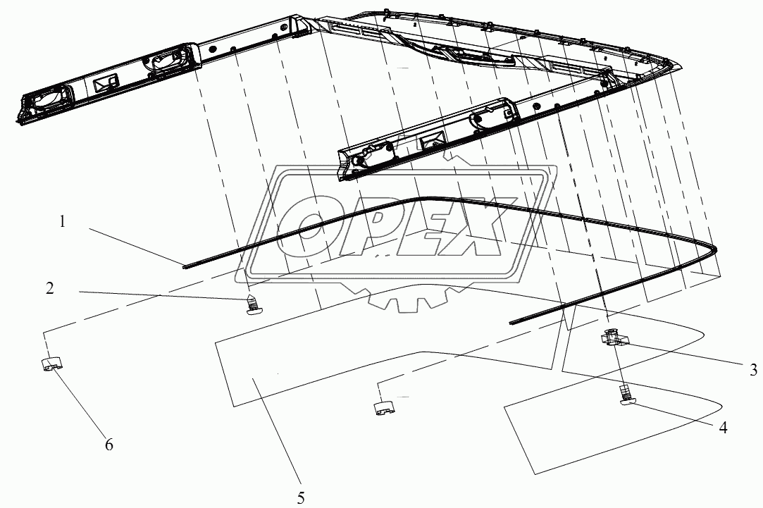 Блок облицовка крышки (III) (высокая крыша)