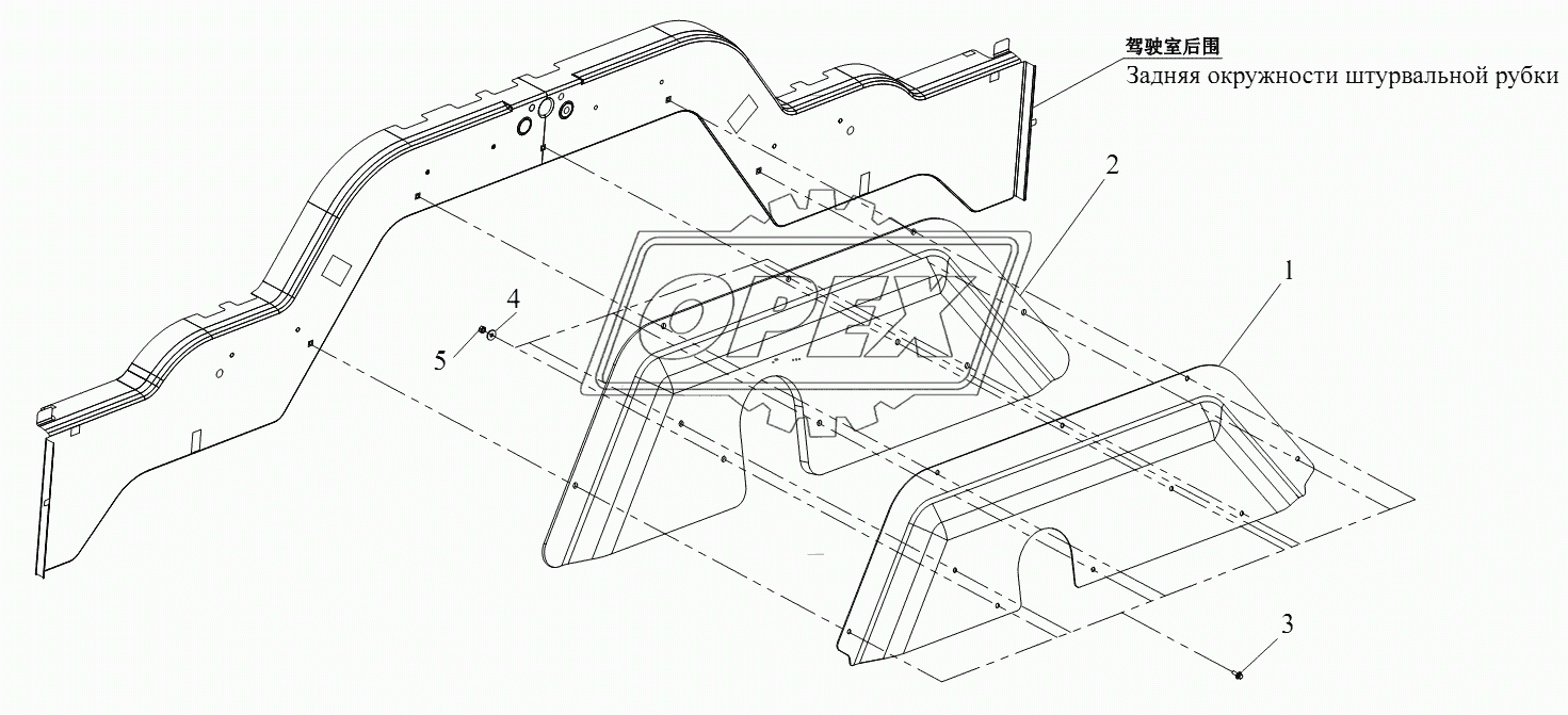 Задняя звукоизоляционная накладка двигателя