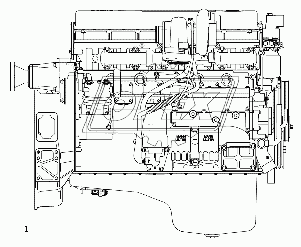 Двигатель (правая схема)