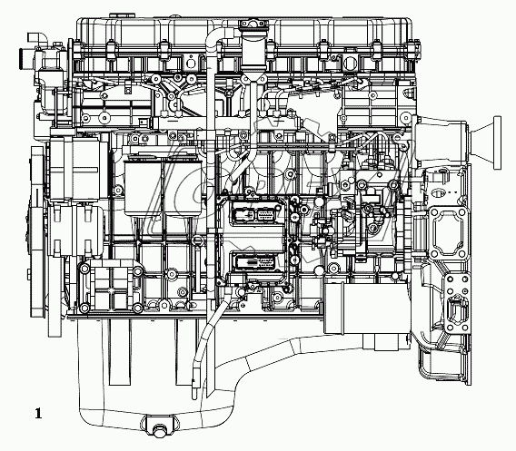 Двигатель (левая схема)