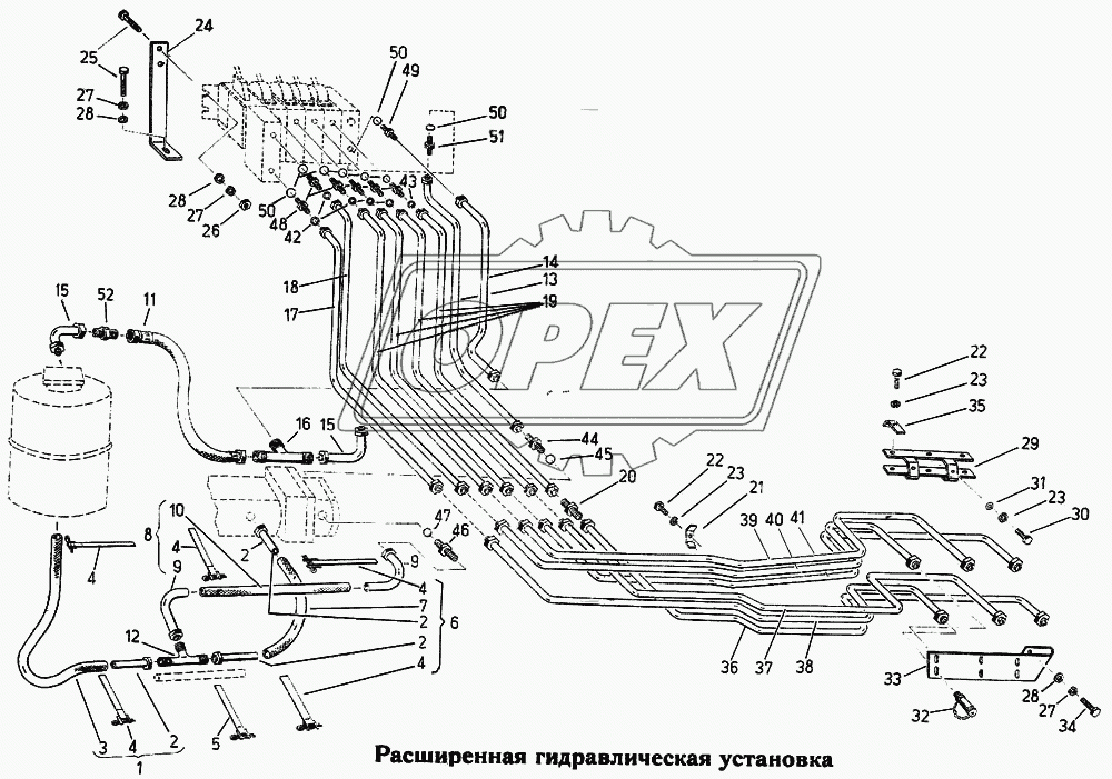 Расширенная гидравлическая установка