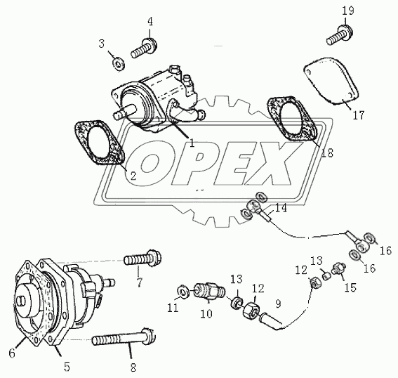 1S10411000101 Двигатель в сборе (вспомогательные детали шестерёнчатого привода/выбранные детали для привода)