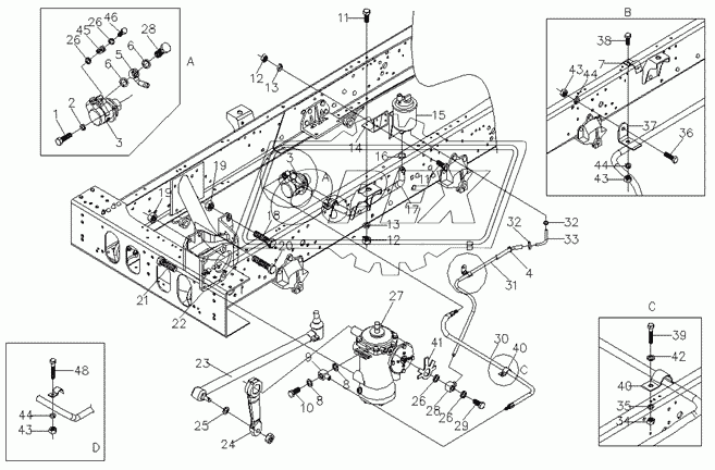 Steering box and accessories