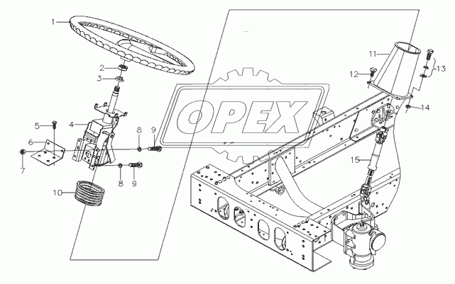 Steerage gear device