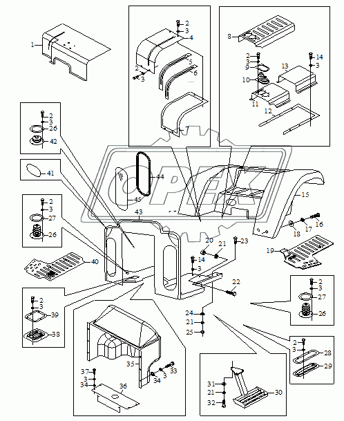 Detachable Floor Body Assembly (Optional)