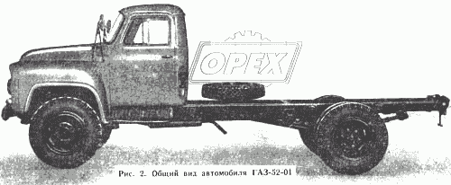 Общий вид автомобиля ГАЗ-52-01