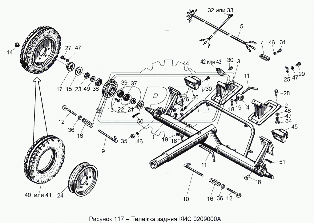 КИС 0209000А Тележка задняя