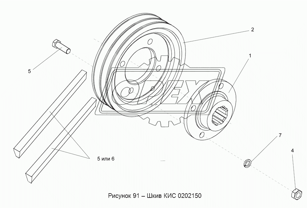 КИС 0202150 Шкив