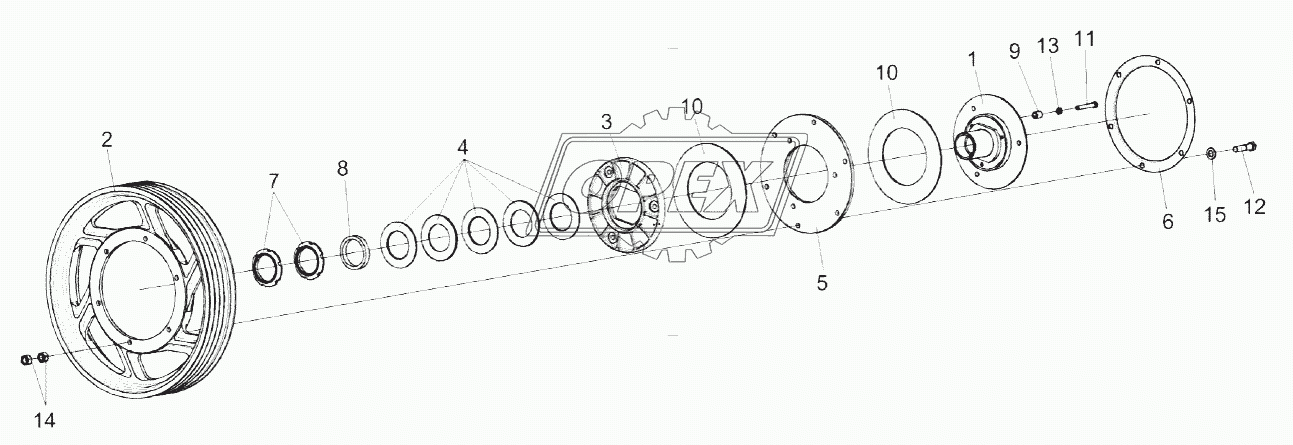 Муфта предохранительная КЗК-12А-1-1803090