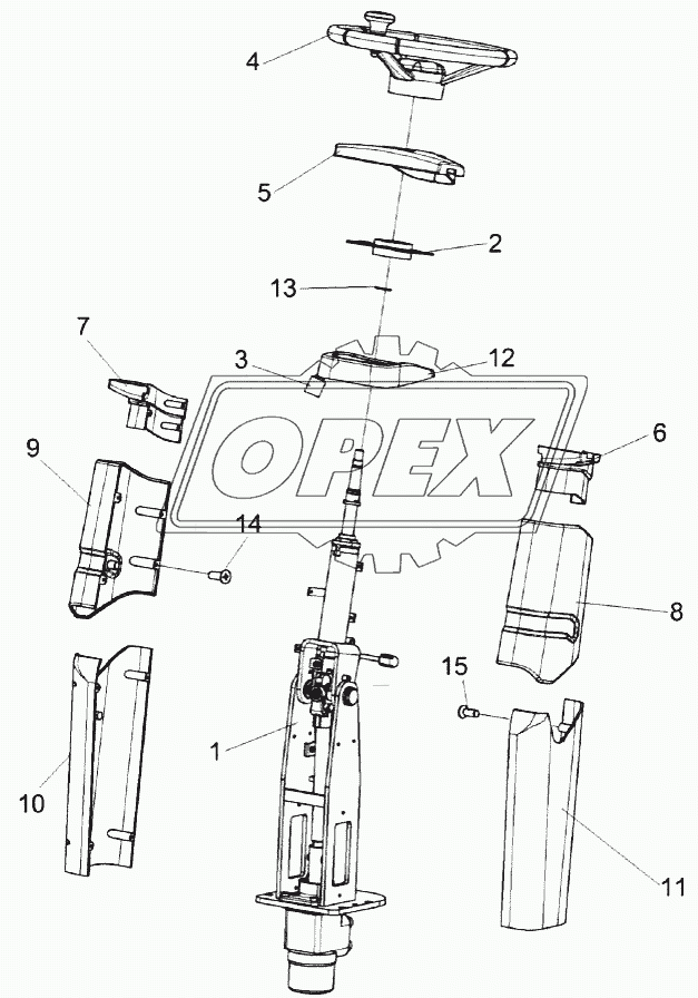 Колонка рулевая КЗК-12А-1-0119230А