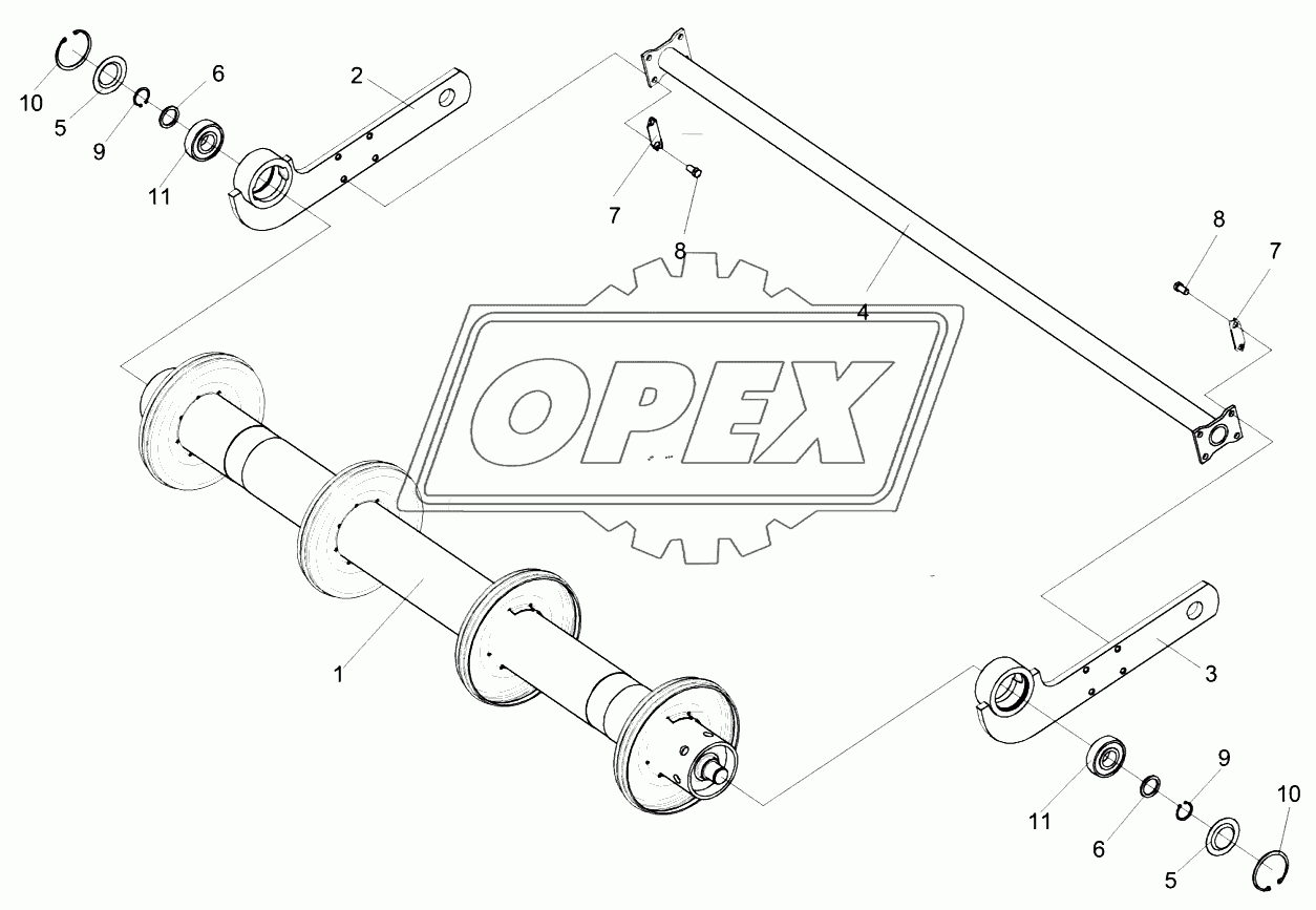 Вал нижний КЗК-1420-1806000