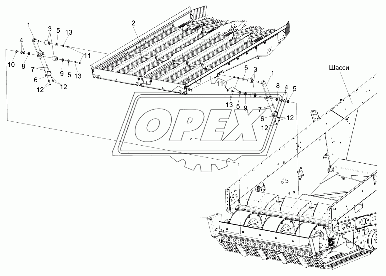 Очистка. Установка доски стрясной КЗК-14-0280000