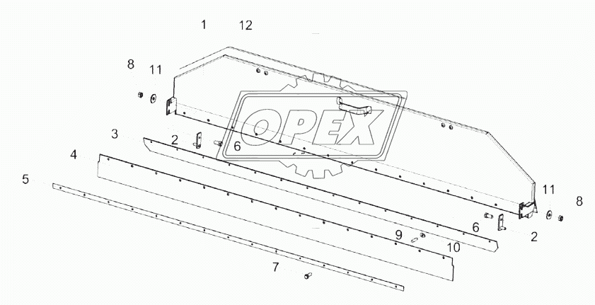 Заслонка барабана КЗК-1420-0102750