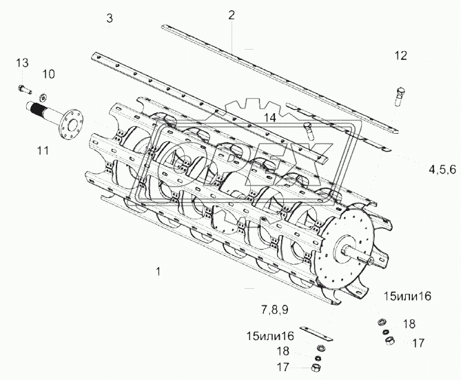 Барабан молотильный КЗК-14-0104010