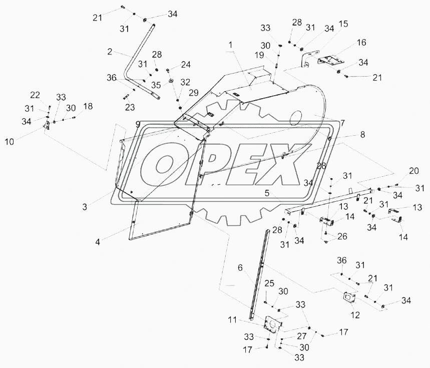 Установка капотов КЗК-1420-0132100