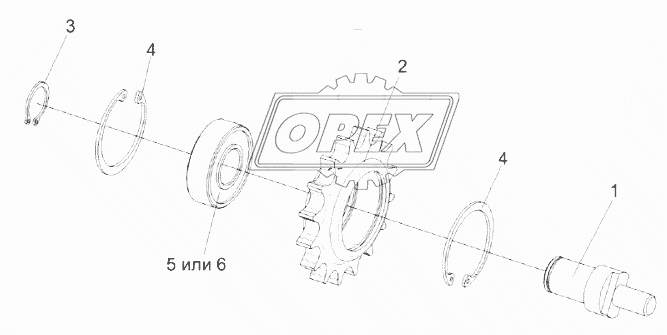 Звёздочка натяжная КЗК-14-0214160