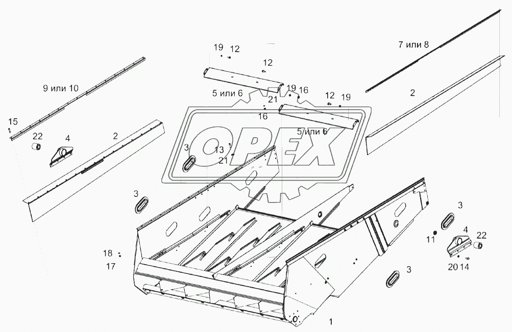 Грохот смонтированный КЗК-14-0240010А