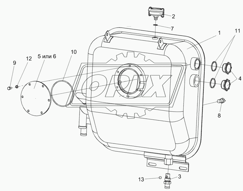 Бак масляный УЭС-7-0602040А