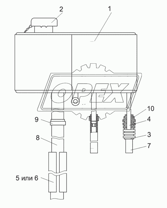 Бачок расширительный УЭС-6-0400090