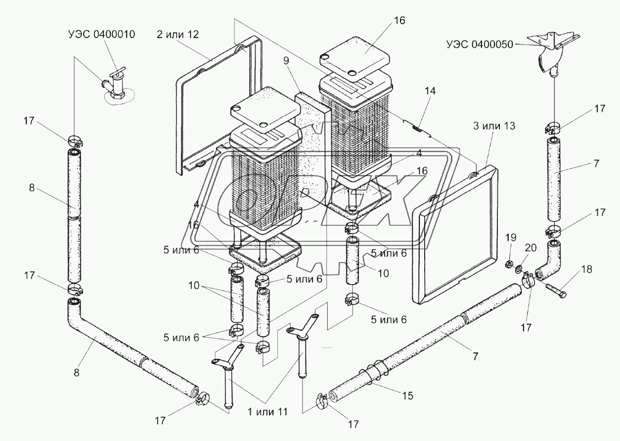Блок радиаторов УЭС 0301430-01