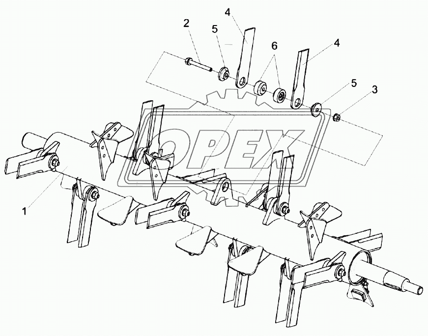 Ротор измельчителя КЗК 0290140А