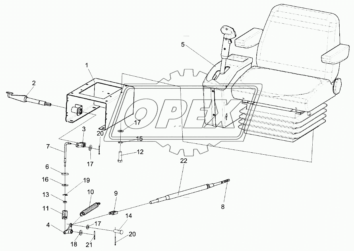 Установка сиденья КЗК-12-0119290Б