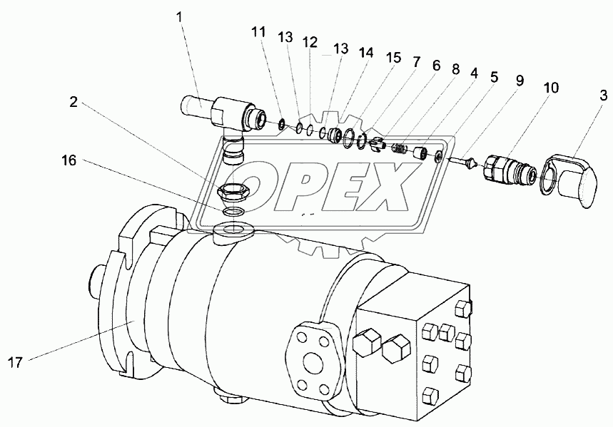 Гидромотор КЗК-12-0601500-01