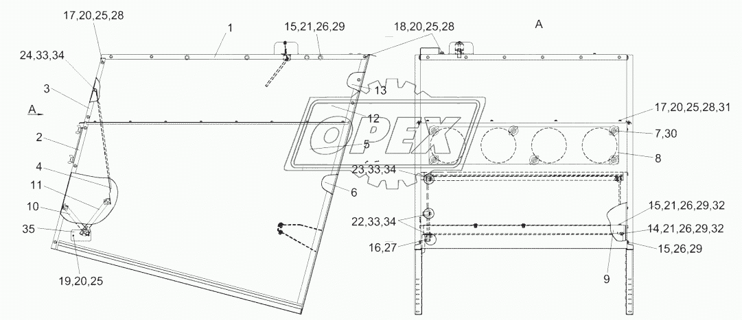 Капот КЗК-8А-0228000-01