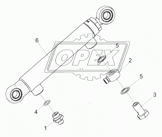 Гидроцилиндр КЗК-8-0602500