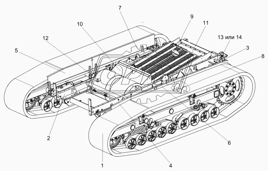 Шасси КЗК-812-0111000