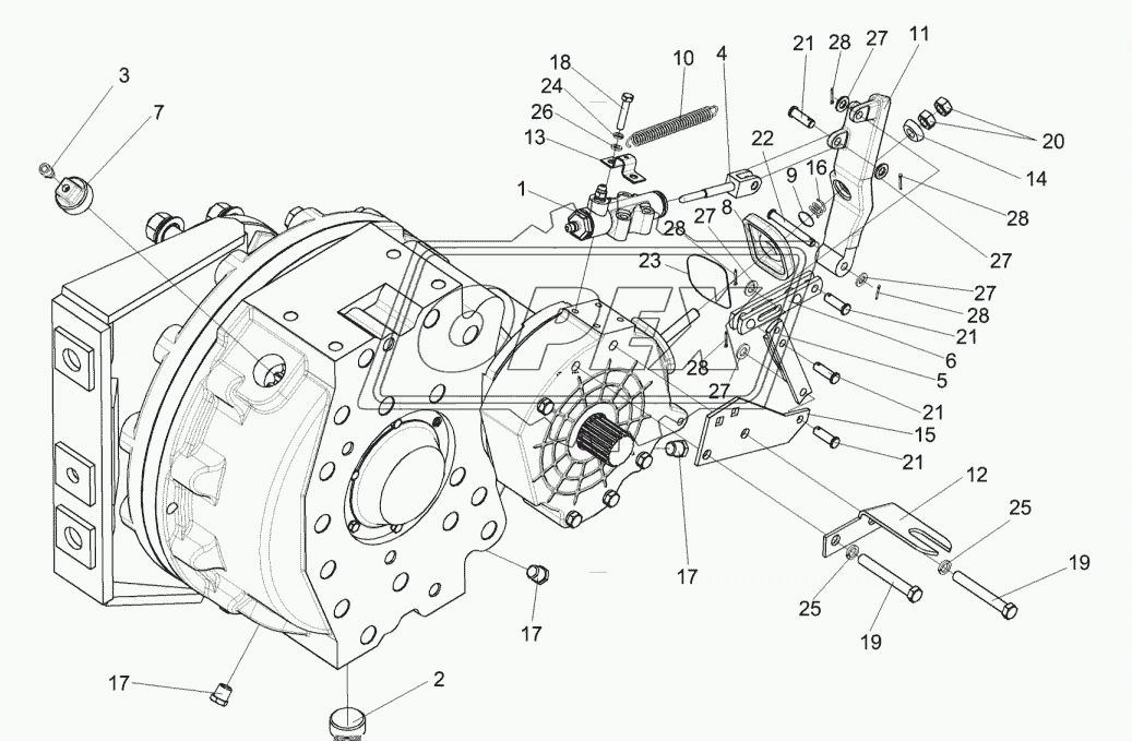 Редуктор бортовой КЗК-812-0107020-01 1