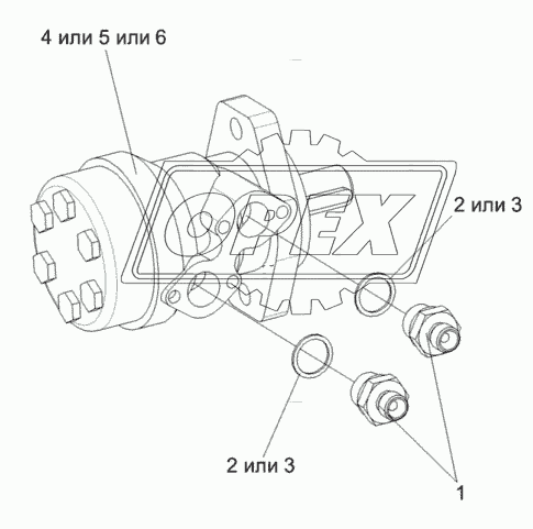 Гидромотор силосопровода КВС-1-0602970