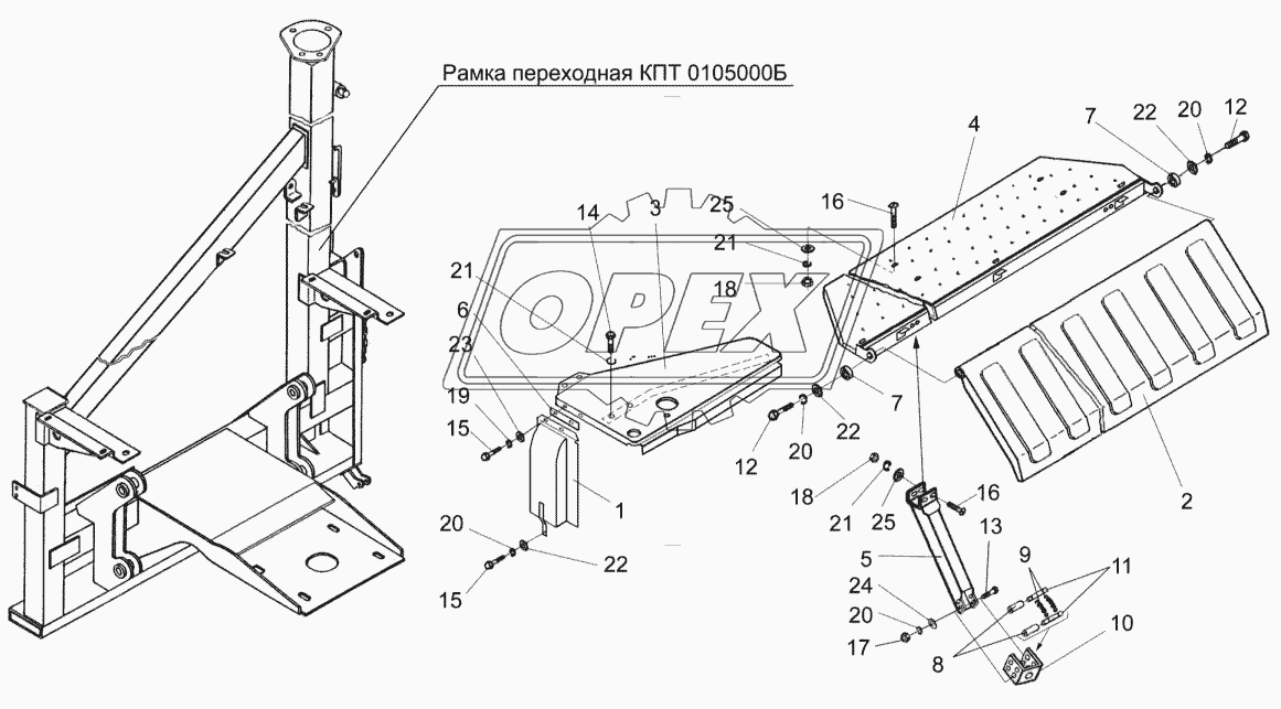 Настил, ограждения, опоры