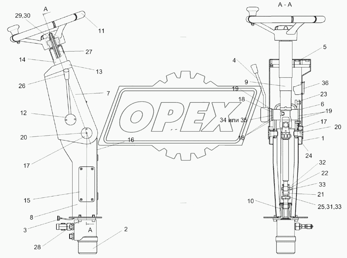 Колонка рулевая КС-200-0119230Э1