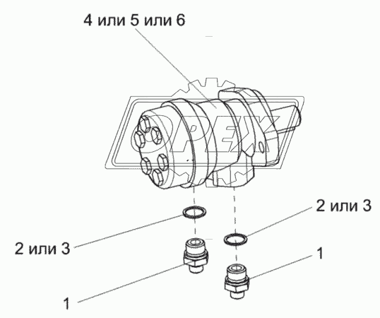 Гидромотор силосопровода КВС-1-0602970