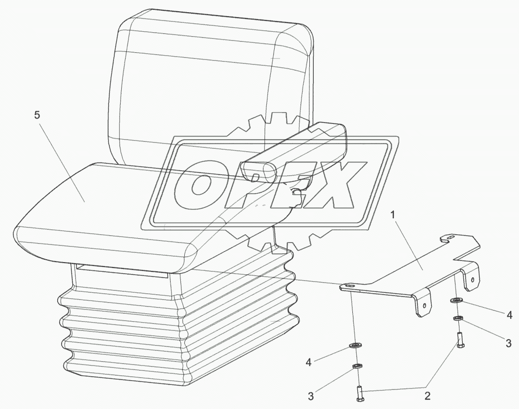 Сиденье КГС 0119140
