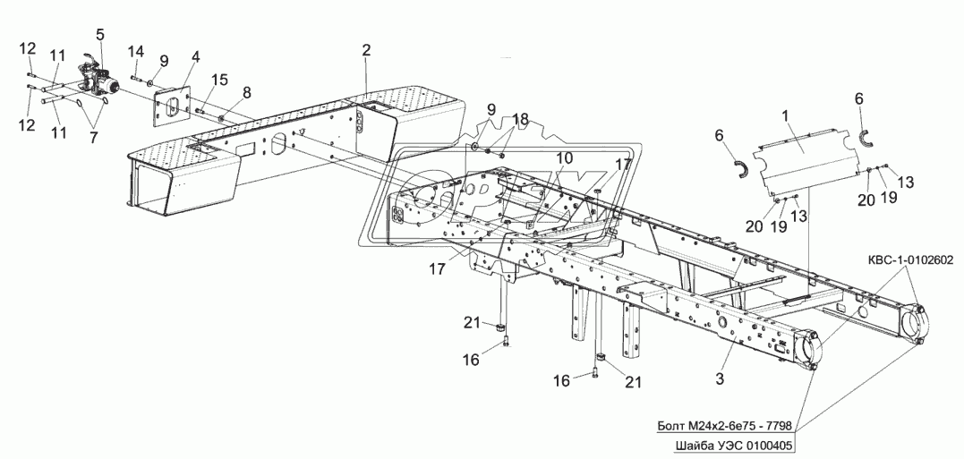 Шасси КВС-2-0101500 1