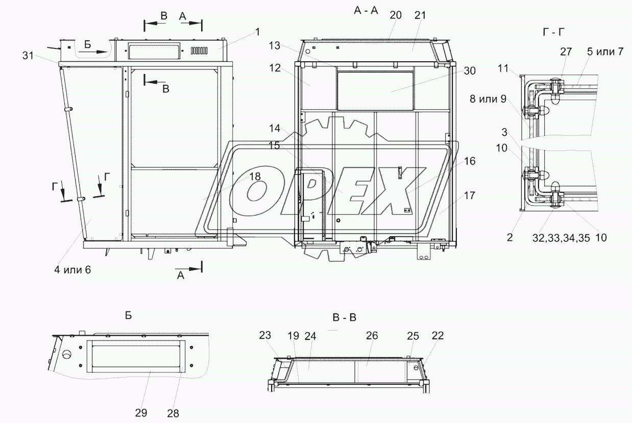 Каркас КЗК-5-0120020