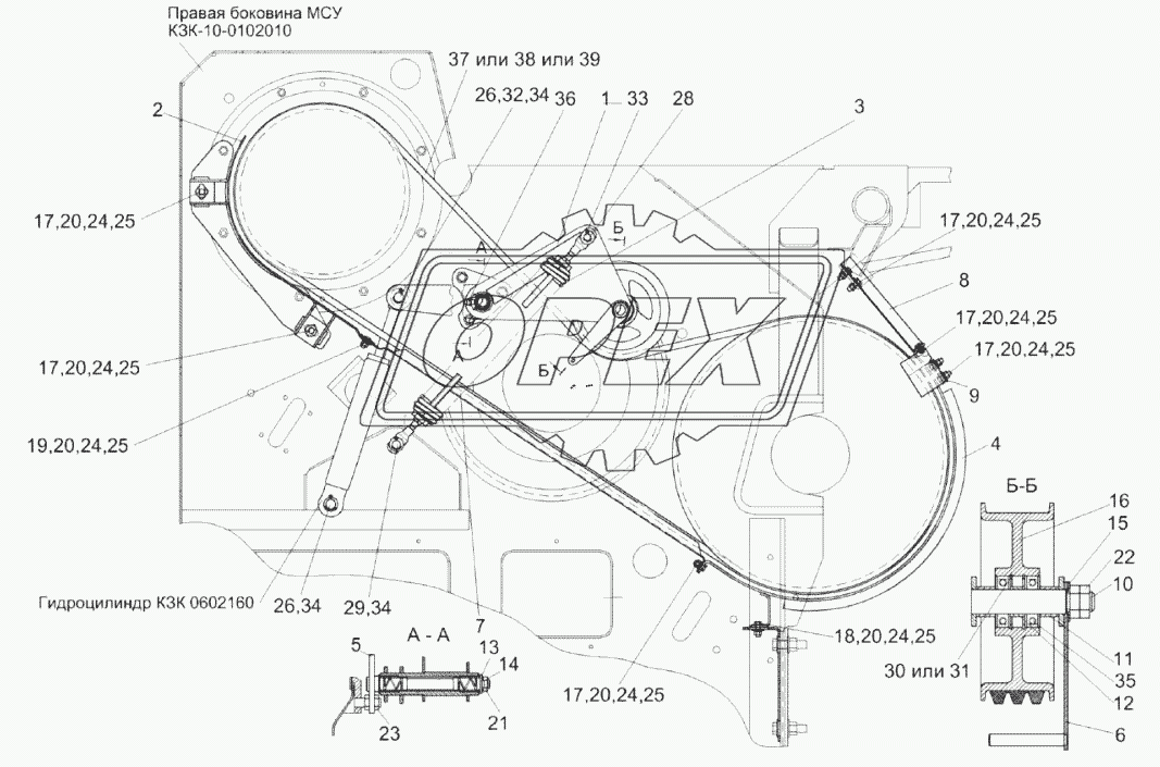 Привод наклонной камеры КЗК-10-0125000