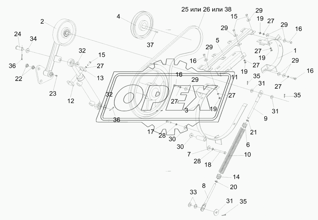 Привод вибратора КЗК-10-0223000А