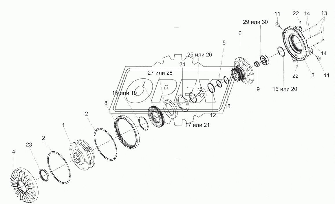 Редуктор КЗК-12-0123000