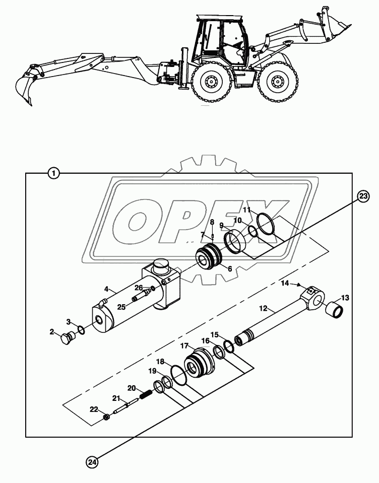 RAM, SLEW SWING (RIGHT - LEFT) 2