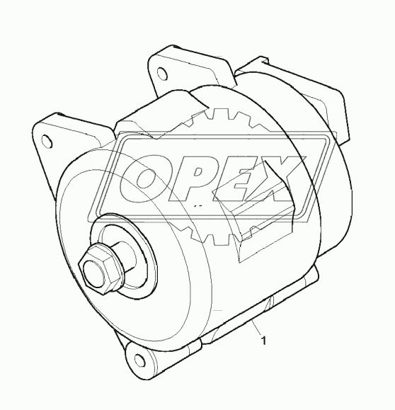 ALTERNATOR, ENGINE 1104C-44T, RG38101