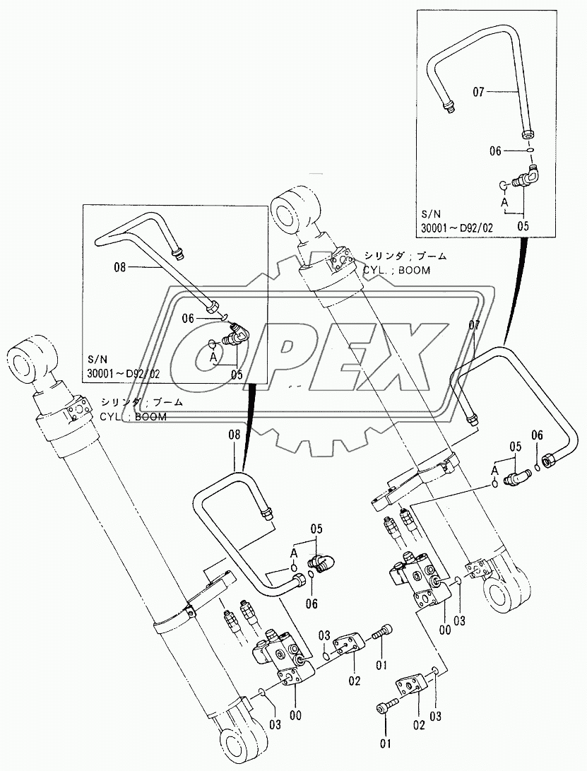 HOSE RUPTURE VALVE PIPINGS (BOOM) D94/01 1