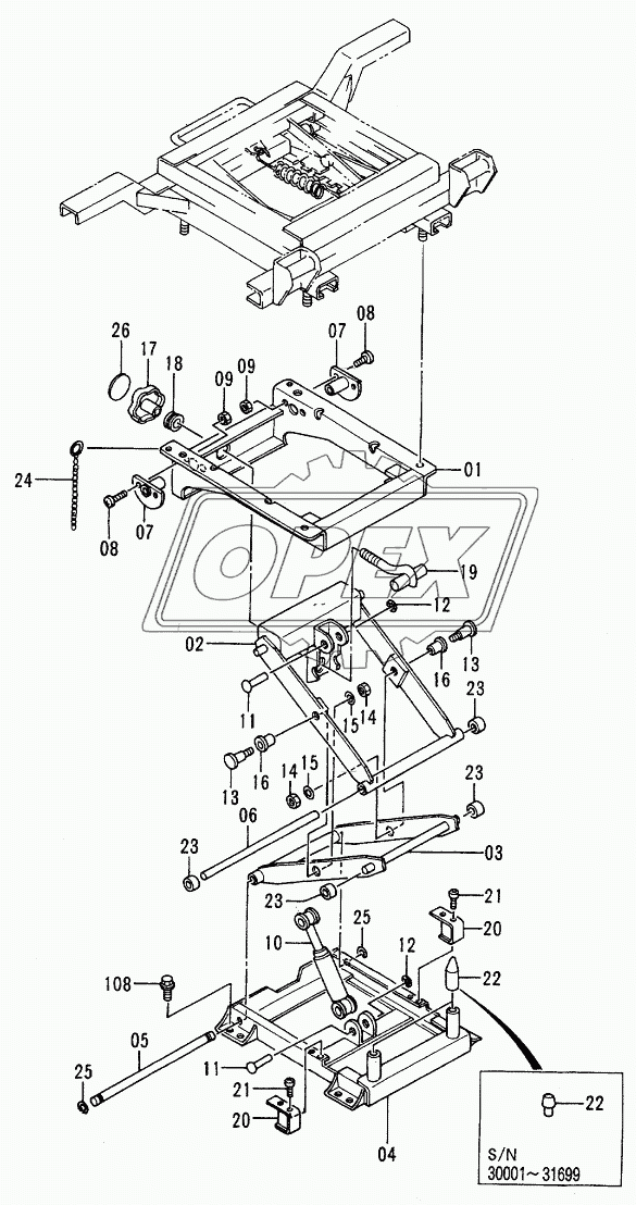 SEAT SUSPENSION <STD><N.EUROPE> 1