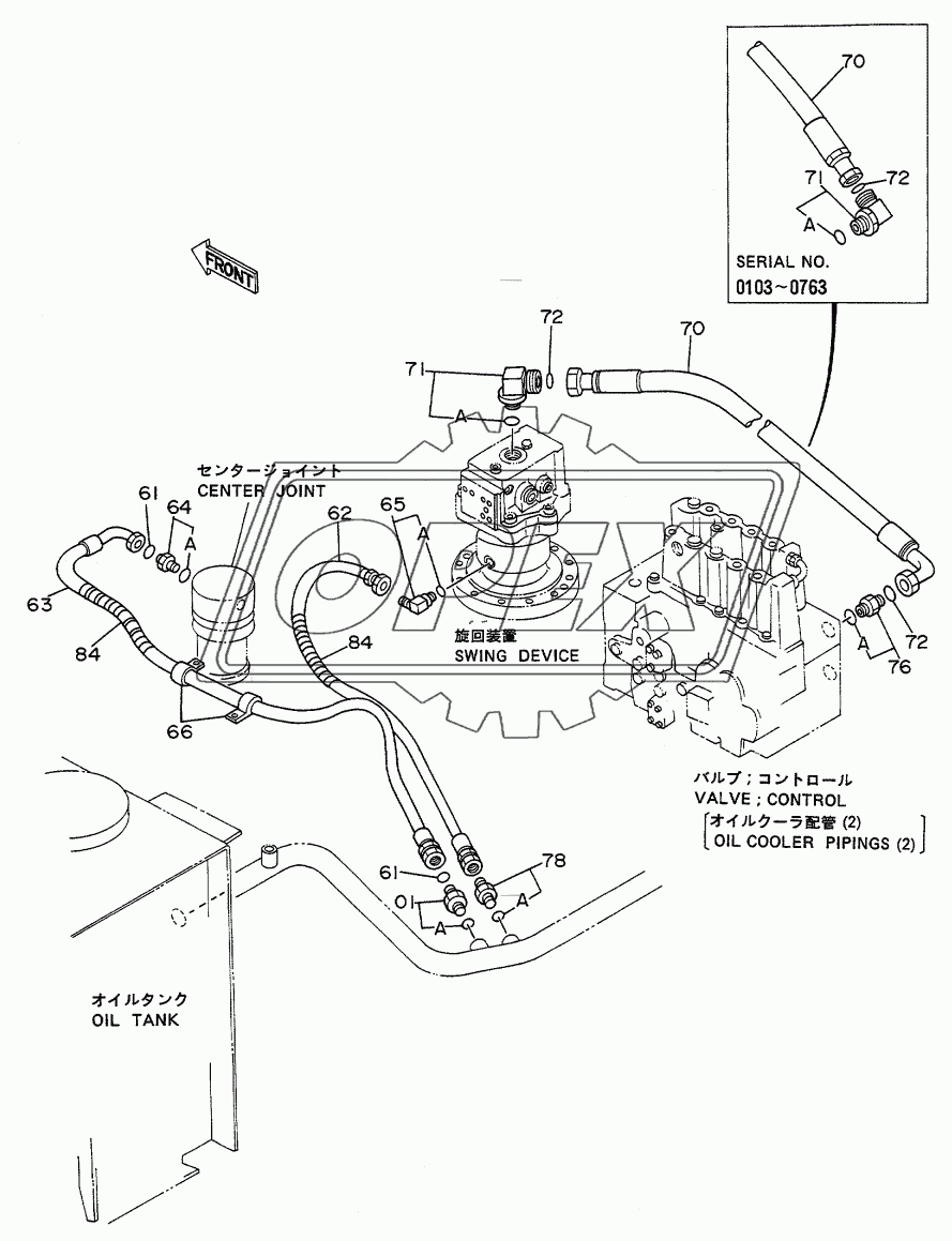 OIL COOLER PIPINGS (3)